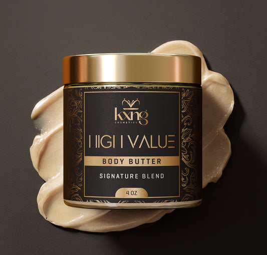 KXNG Cosmetics Body Butter - Organic Moisturizer for Men (High Value)