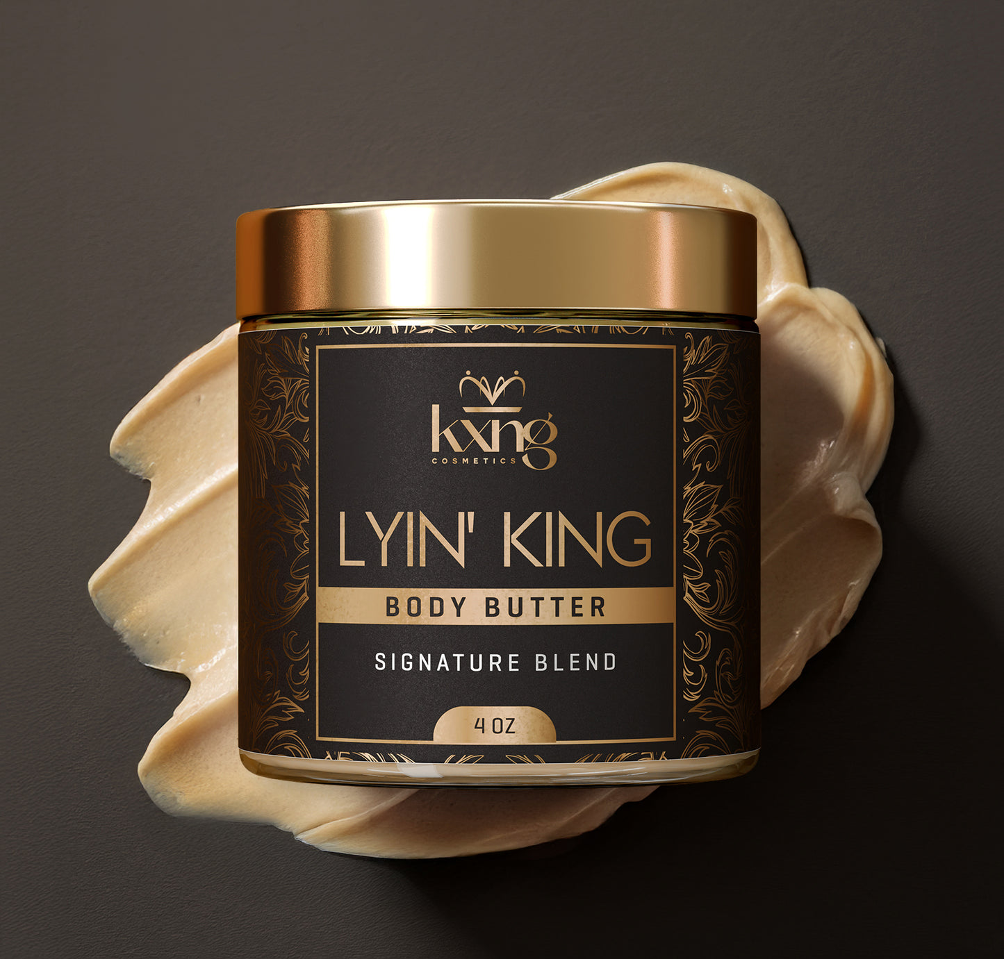 KXNG Cosmetics Body Butter - Organic Moisturizer for Men (Lyin' King)