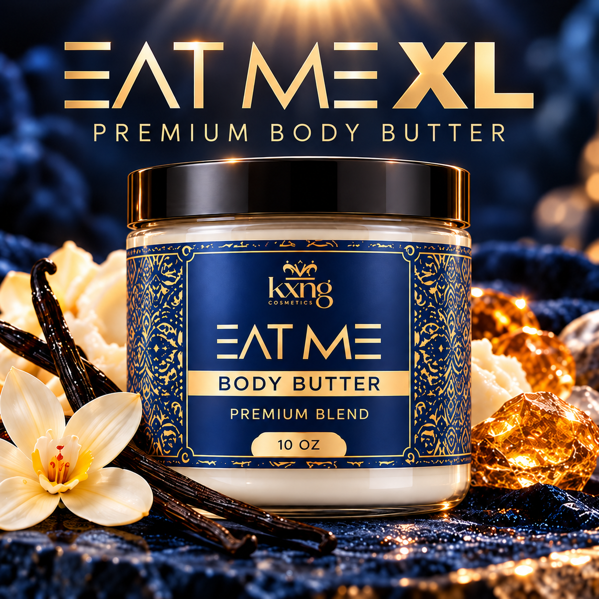 Eat Me Body Butter — Sweet Sensual Pheromone-Infused Whipped Shea Moisturizer for Men and Women
