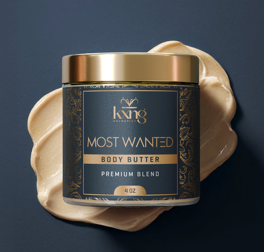 KXNG Cosmetics Body Butter - Organic Moisturizer for Men and Women (Most Wanted)