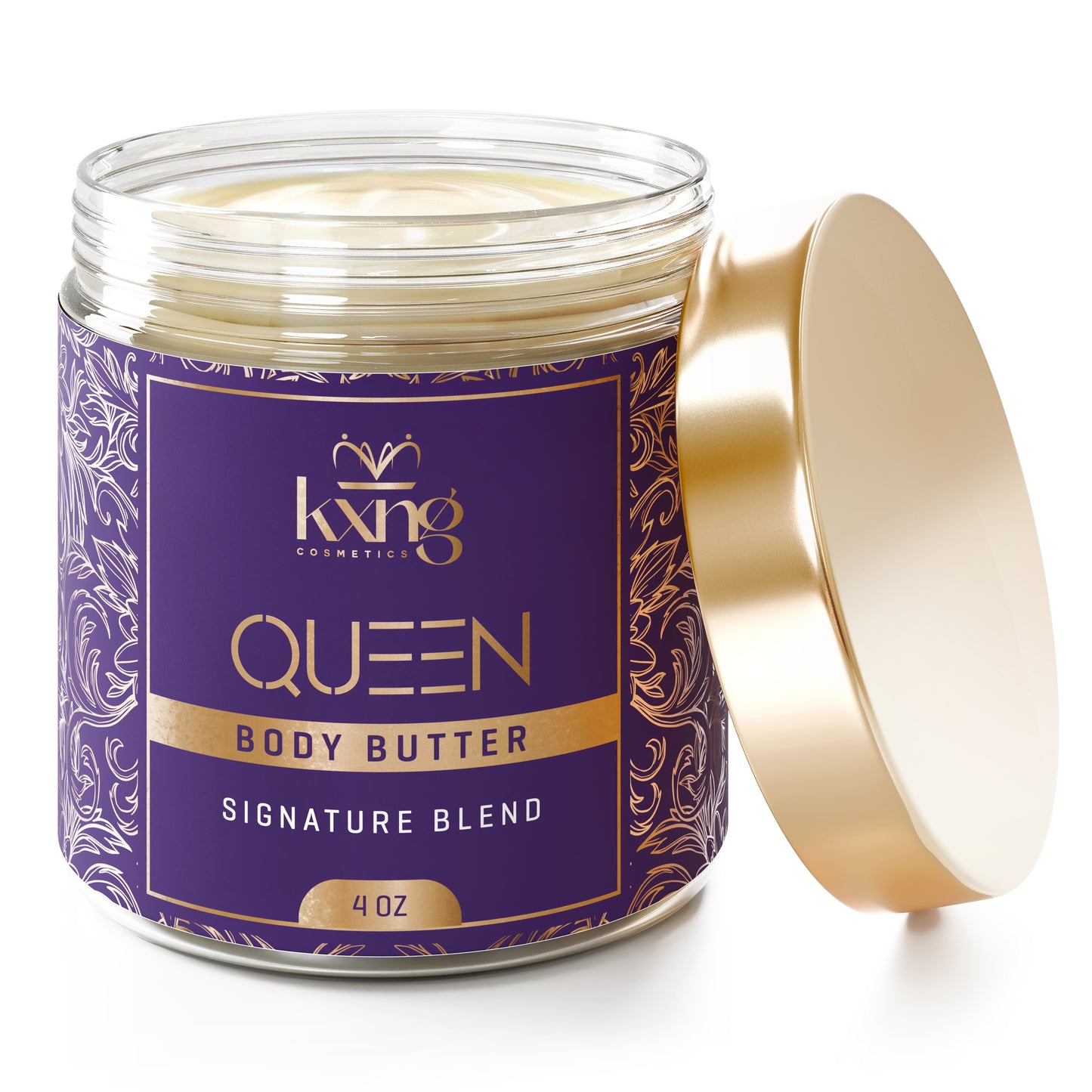 KXNG Cosmetics Body Butter - Organic Moisturizer for Women (Queen)