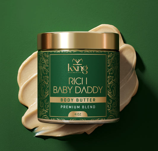 KXNG Cosmetics Body Butter - Organic Moisturizer for Men (Rich Baby Daddy)