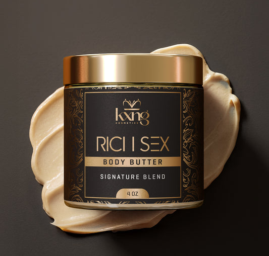 KXNG Cosmetics Body Butter - Organic Moisturizer for Men (Rich Sex)