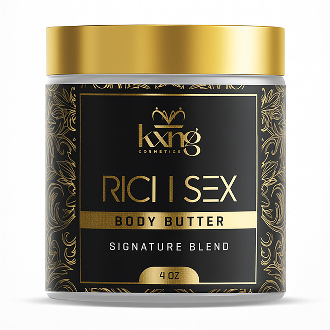 KXNG Cosmetics Body Butter - Organic Moisturizer for Men (Rich Sex)
