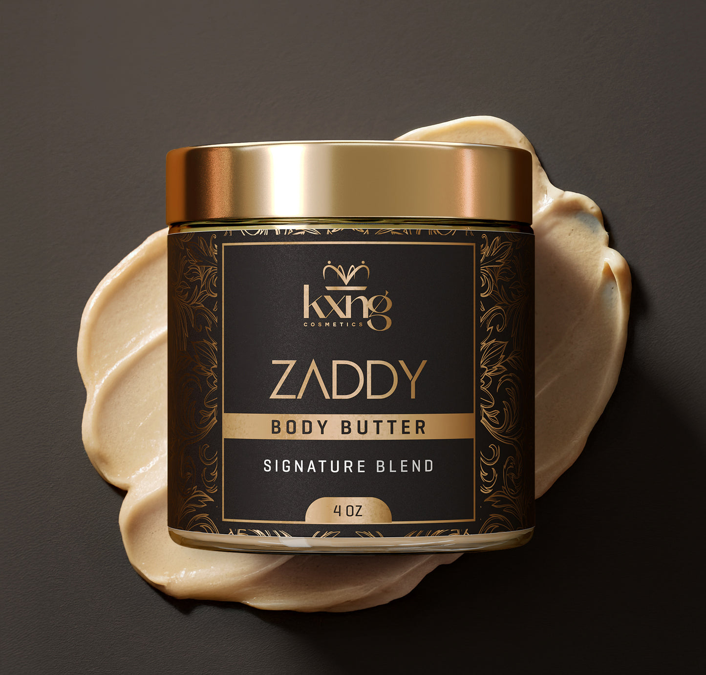 KXNG Cosmetics Body Butter - Organic Moisturizer for Men (Zaddy)