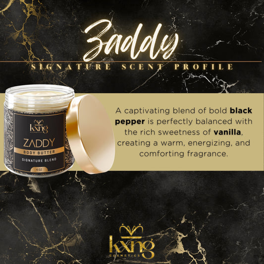 KXNG Cosmetics Body Butter - Organic Moisturizer for Men (Zaddy)
