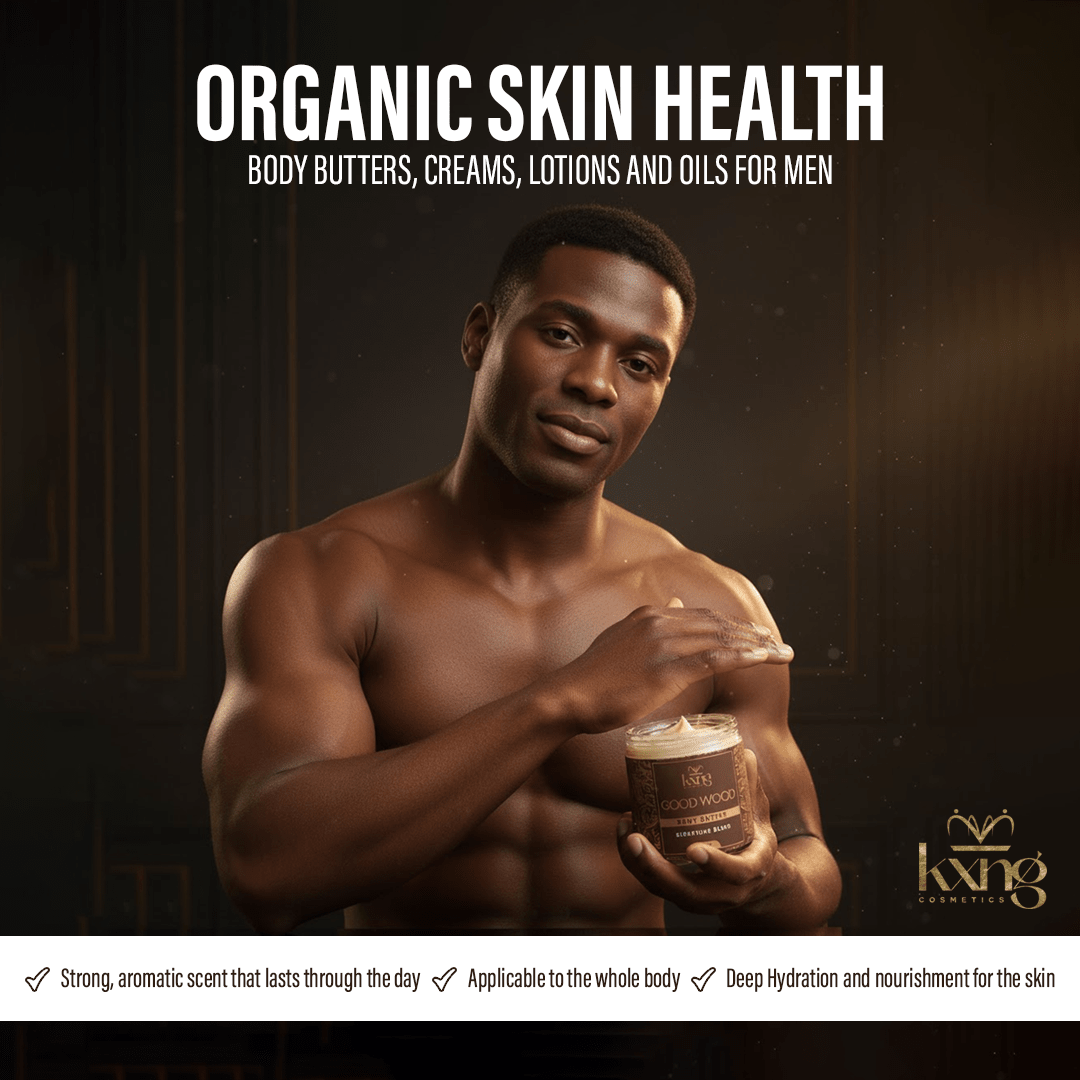 Good Wood body butter for bald head and body — paraben-free men's grooming product