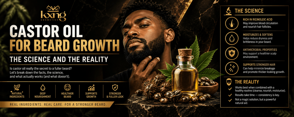 Castor Oil for Beard Growth — The Science and the Reality - KXNG Cosmetics