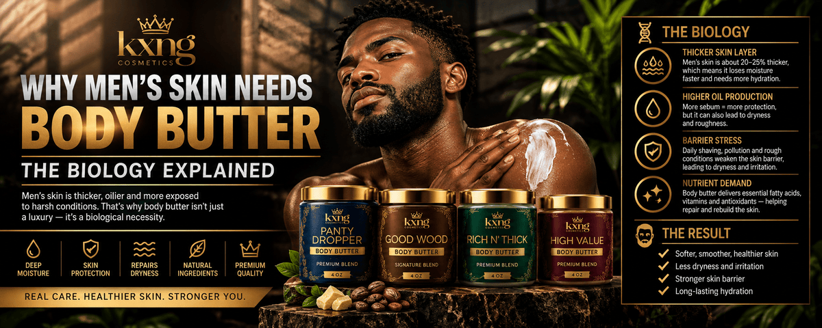 Why Men's Skin Needs Body Butter — The Biology Explained