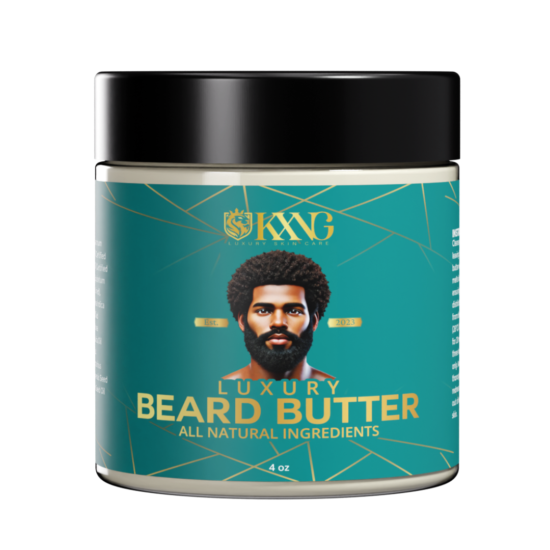 KXNG Cosmetics Beard Butter - Organic Beard Softener & Hydrator (4 oz)