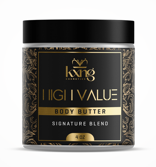 KXNG Cosmetics Body Butter - Organic Moisturizer for Men (High Value)