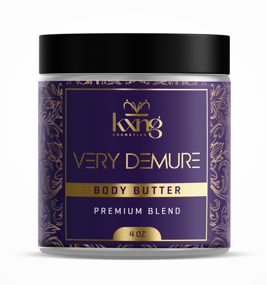 KXNG Cosmetics Body Butter - Organic Moisturizer for Women (Very Demure)