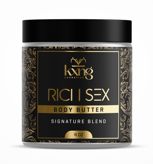 KXNG Cosmetics Body Butter - Organic Moisturizer for Men (Rich Sex)