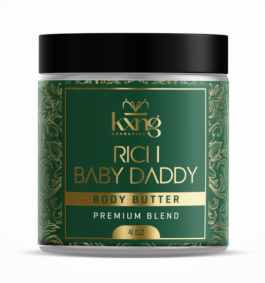 KXNG Cosmetics Body Butter - Organic Moisturizer for Men (Rich Baby Daddy)