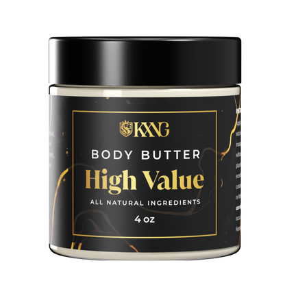 KXNG Cosmetics Body Butter - Organic Moisturizer for Men (All Skin Types)