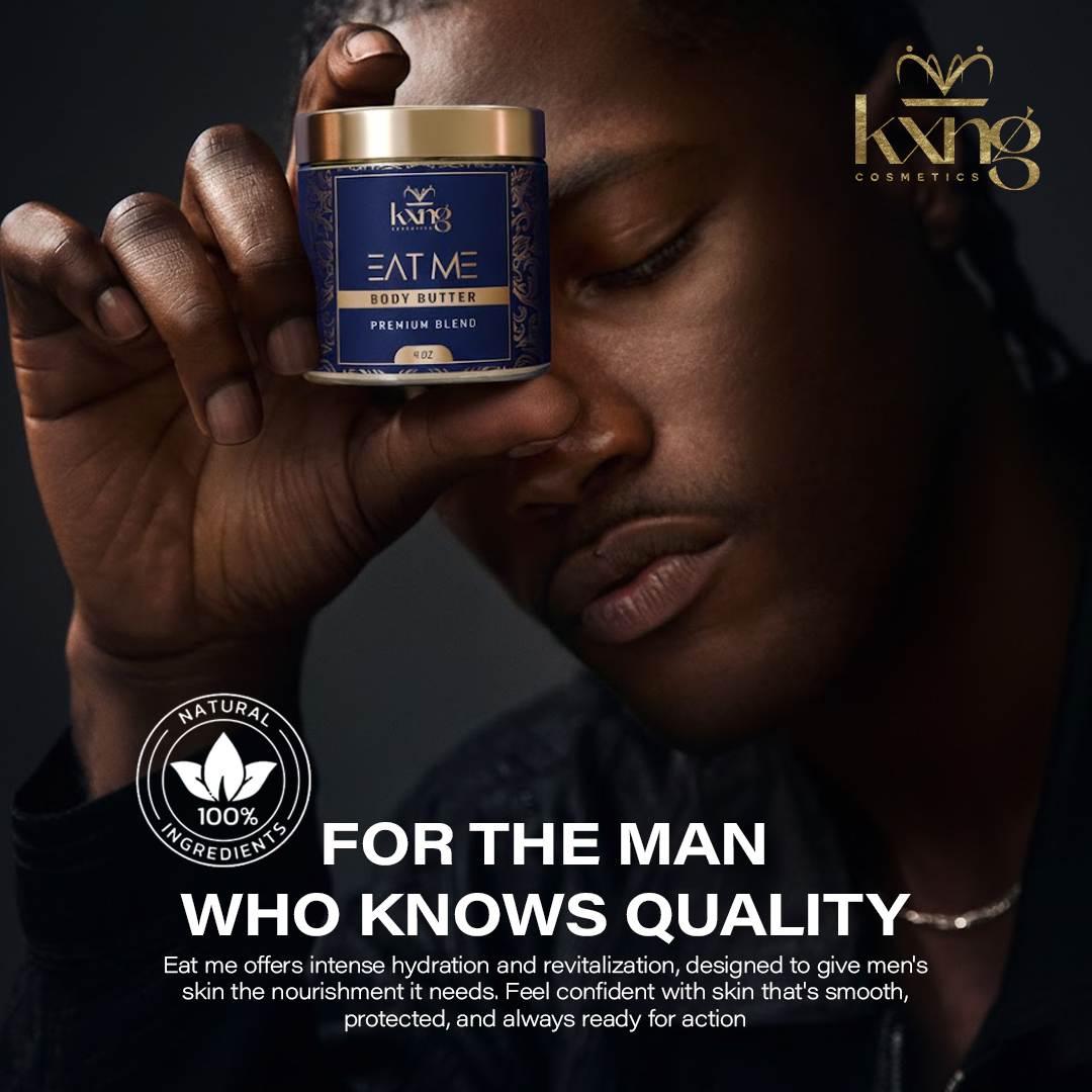 KXNG Cosmetics Body Butter - Organic Moisturizer for Men and Women (Eat Me)