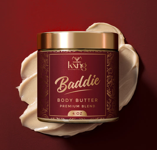 KXNG Cosmetics Body Butter - Organic Moisturizer for Women (Baddie)