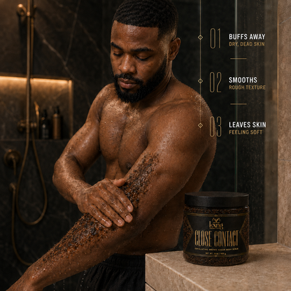KXNG Cosmetics Close Contact — Exfoliating Brown Sugar Body Scrub