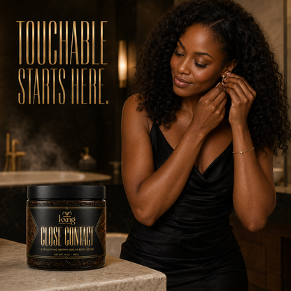 KXNG Cosmetics Close Contact — Exfoliating Brown Sugar Body Scrub