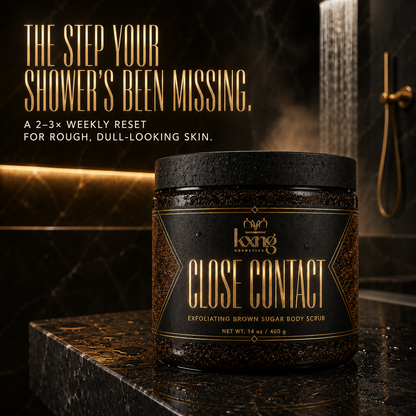 KXNG Cosmetics Close Contact — Exfoliating Brown Sugar Body Scrub