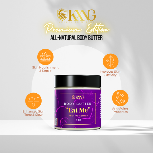 KXNG Cosmetics Body Butter - Organic Moisturizer (Unisex - All Skin Types)