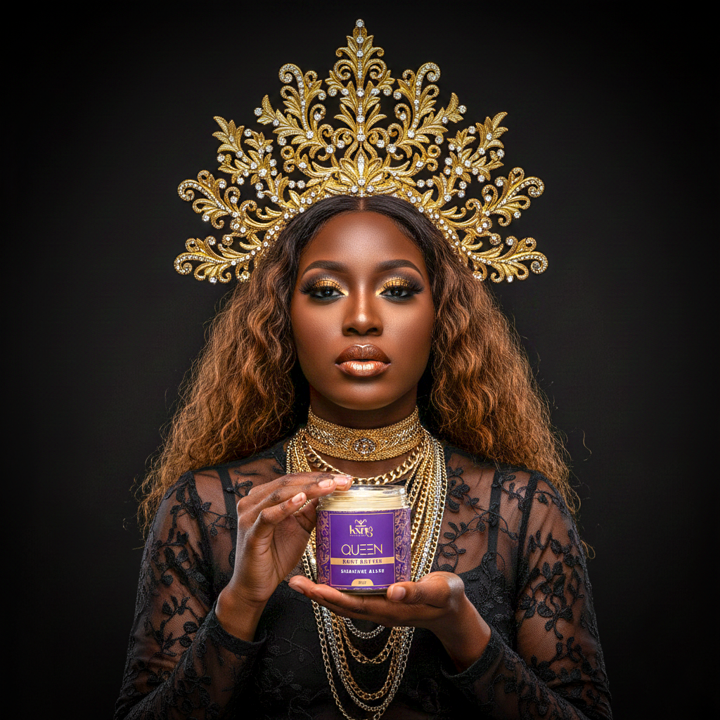KXNG Cosmetics Body Butter - Organic Moisturizer for Women (Queen)