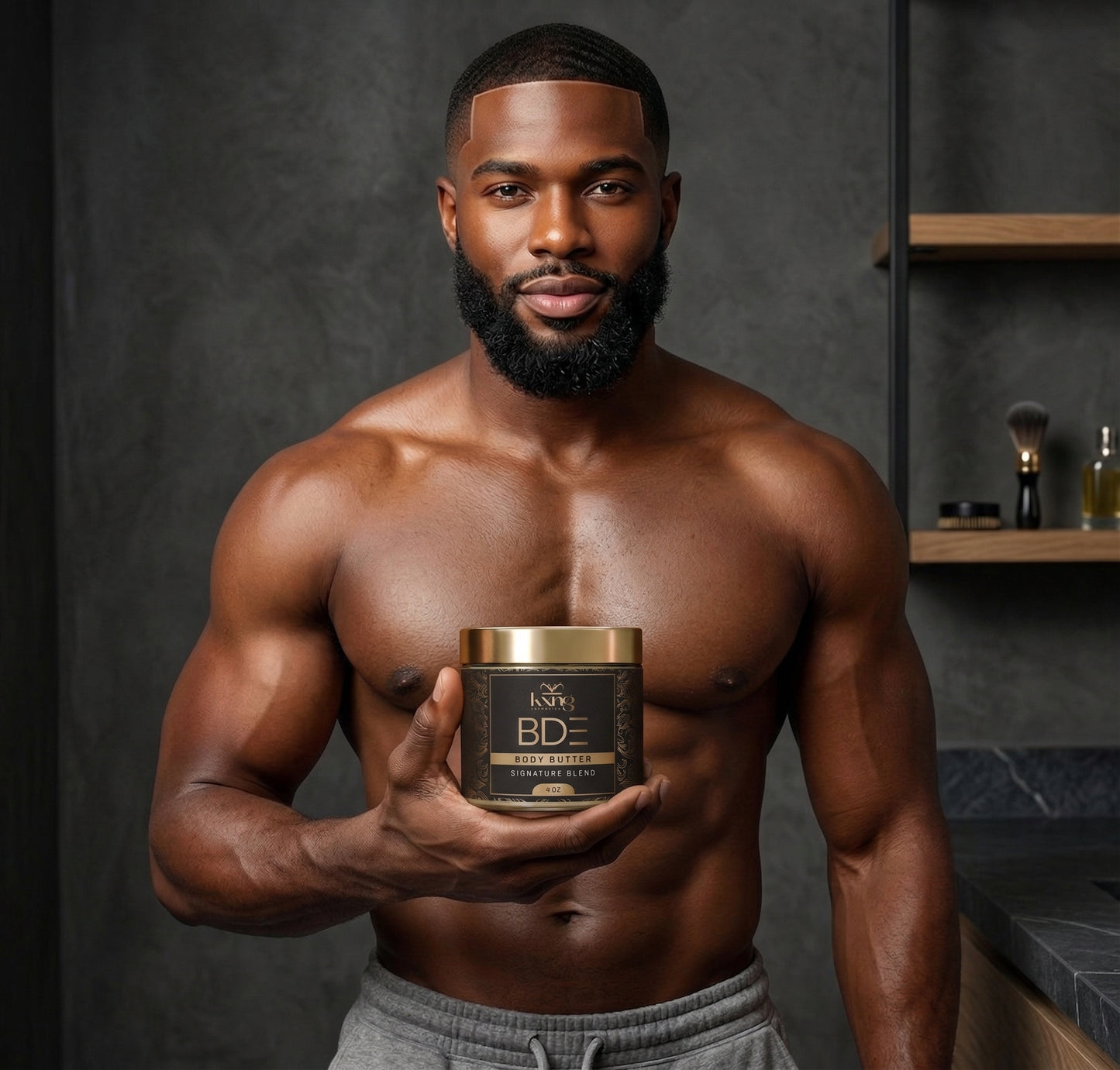 BDE Body Butter for Men | Citrus Fresh Luxury Shea Moisturizer