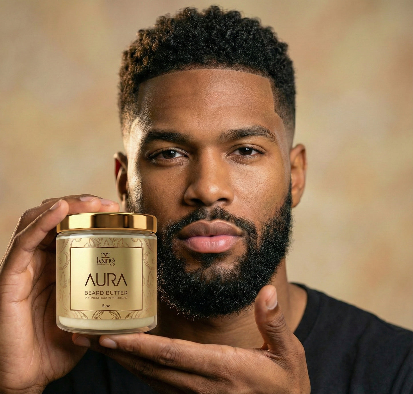 KXNG Cosmetics Aura Beard Butter - Organic Beard Softener & Hydrator for Men (5 oz)