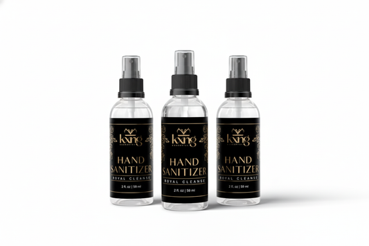 KXNG Cosmetics - Royal Cleanse Hand Sanitizer - 2 oz (Pack of 3)
