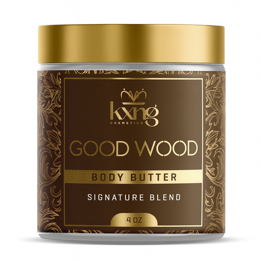 KXNG Cosmetics Body Butter - Organic Moisturizer for Men (Good Wood)