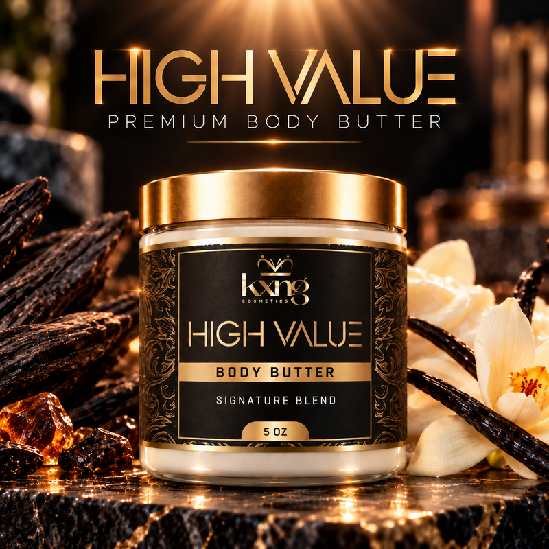 High Value Body Butter for Men — Smooth Vanilla Musk Whipped Shea Moisturizer