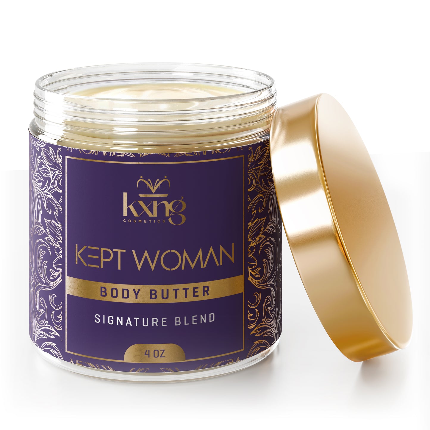 KXNG Cosmetics Body Butter - Organic Moisturizer for Women (Kept Woman)