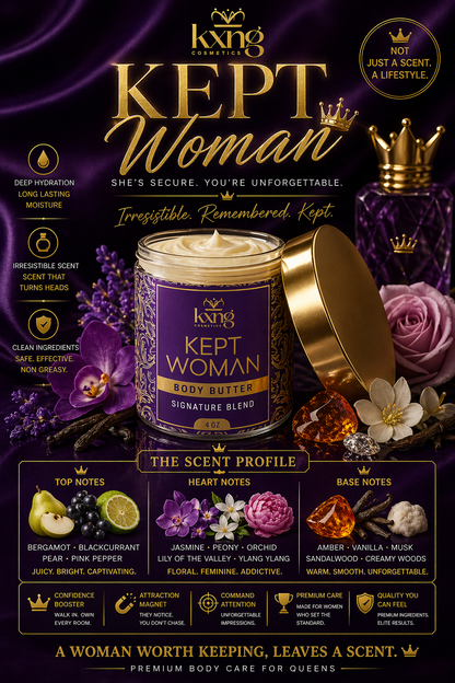 Kept Woman Body Butter for Women | Luxury Body Butter Moisturizer for Women