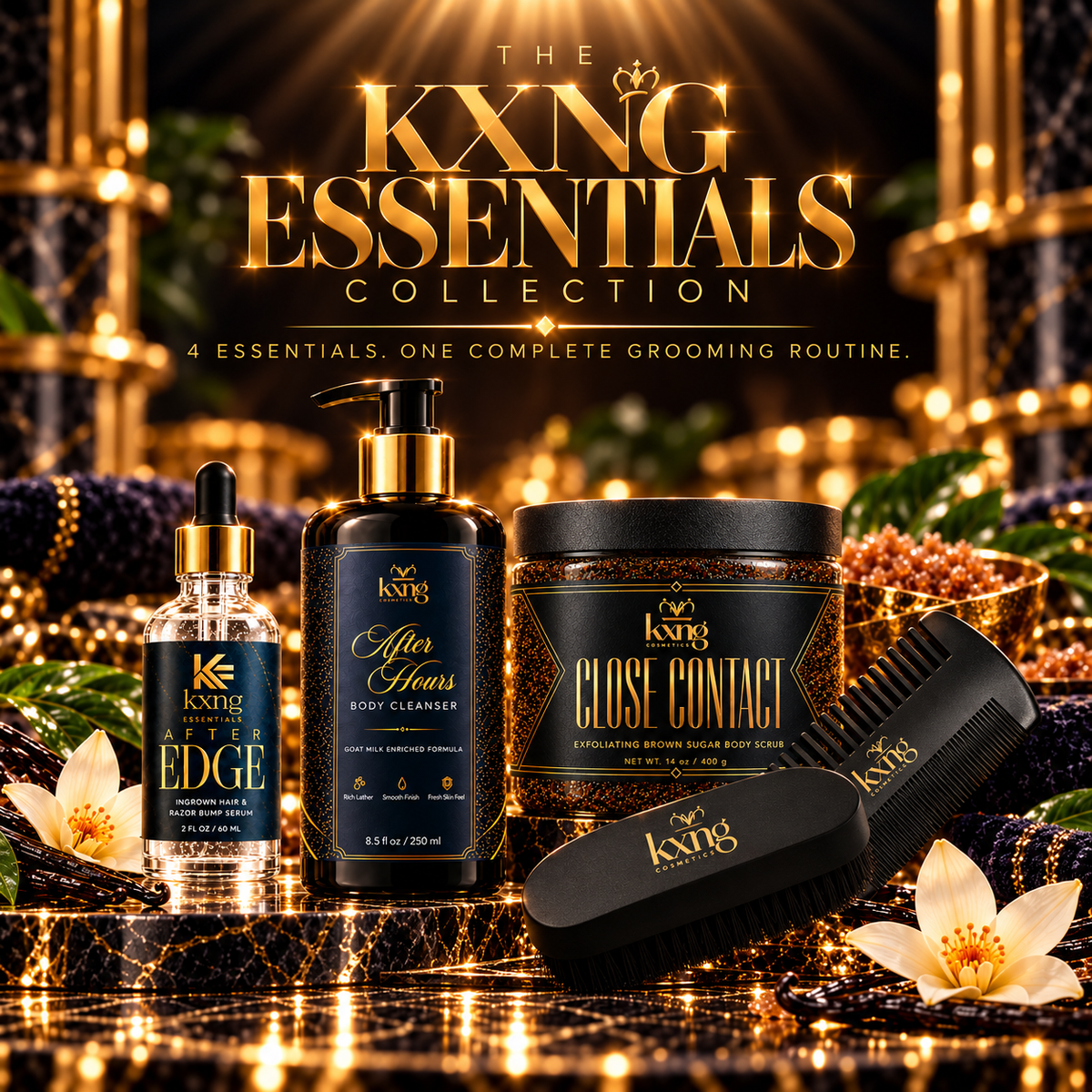 The KXNG Essentials Collection — 4-Piece Full Body Grooming Bundle