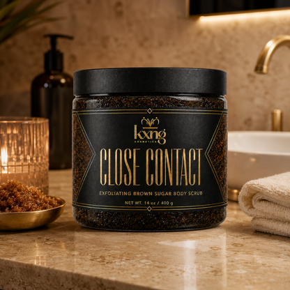 KXNG Cosmetics Close Contact — Exfoliating Brown Sugar Body Scrub