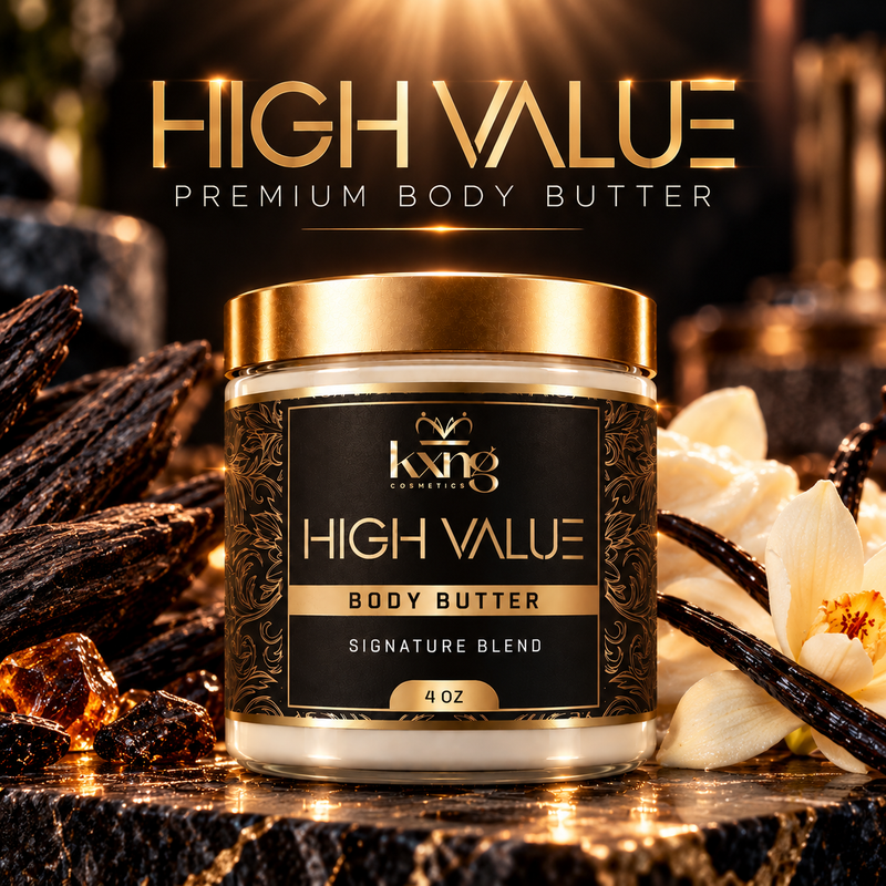 High Value Body Butter for Men — Smooth Vanilla Musk Whipped Shea Moisturizer