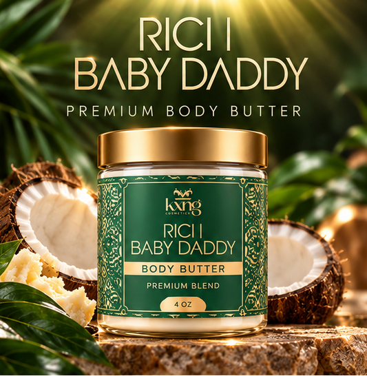 Rich Baby Daddy Body Butter for Men — Warm Exotic Pheromone-Infused Whipped Shea Moisturizer