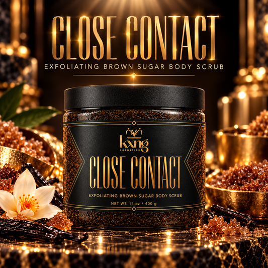 Close Contact Brown Sugar Body Scrub -- Exfoliate, Smooth and Hydrate in One Step