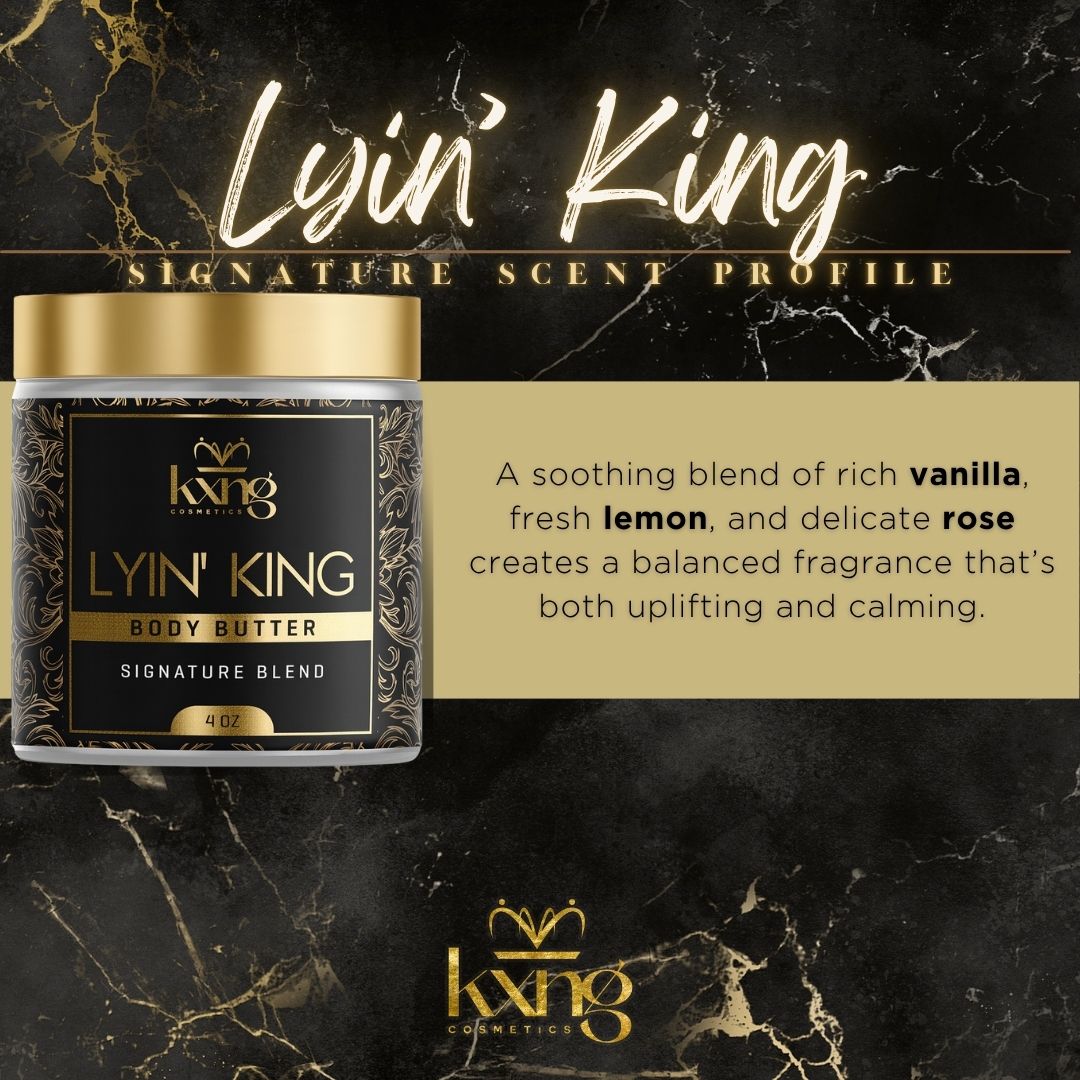 KXNG Cosmetics Body Butter - Organic Moisturizer for Men (Lyin' King)