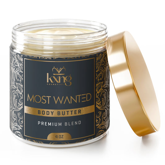 KXNG Cosmetics Body Butter - Organic Moisturizer for Men and Women (Most Wanted)