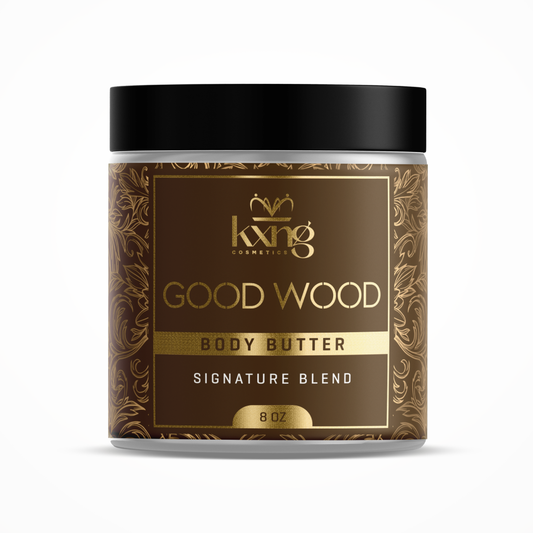 KXNG Cosmetics Body Butter - Organic Moisturizer for Men (Good Wood)