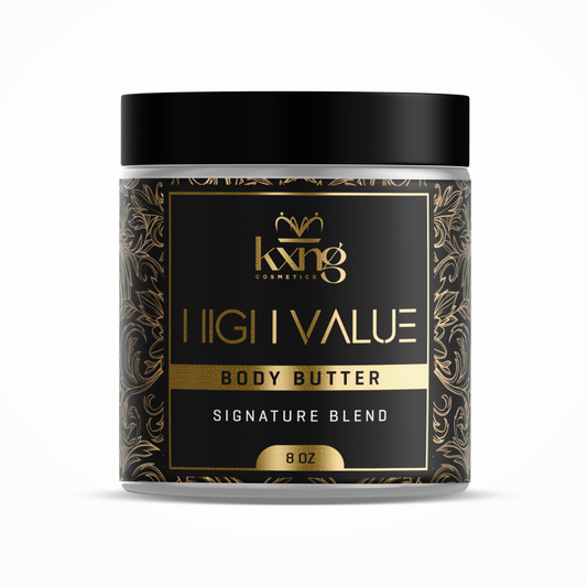 KXNG Cosmetics Body Butter - Organic Moisturizer for Men (High Value)