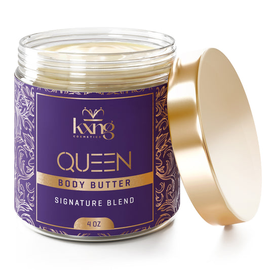 KXNG Cosmetics Body Butter - Organic Moisturizer for Women (Queen)