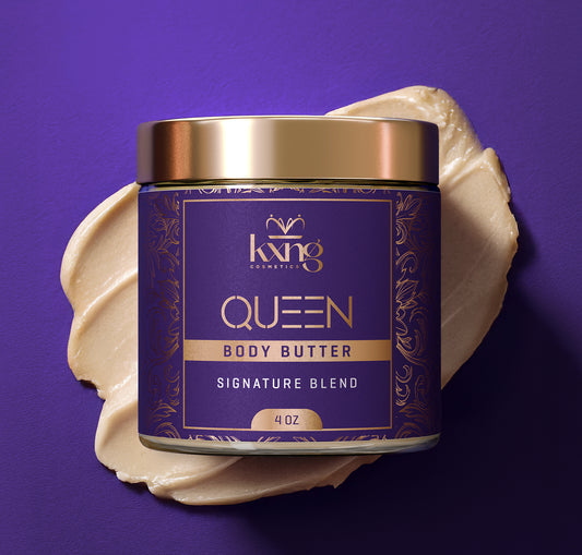 KXNG Cosmetics Body Butter - Organic Moisturizer for Women (Queen)