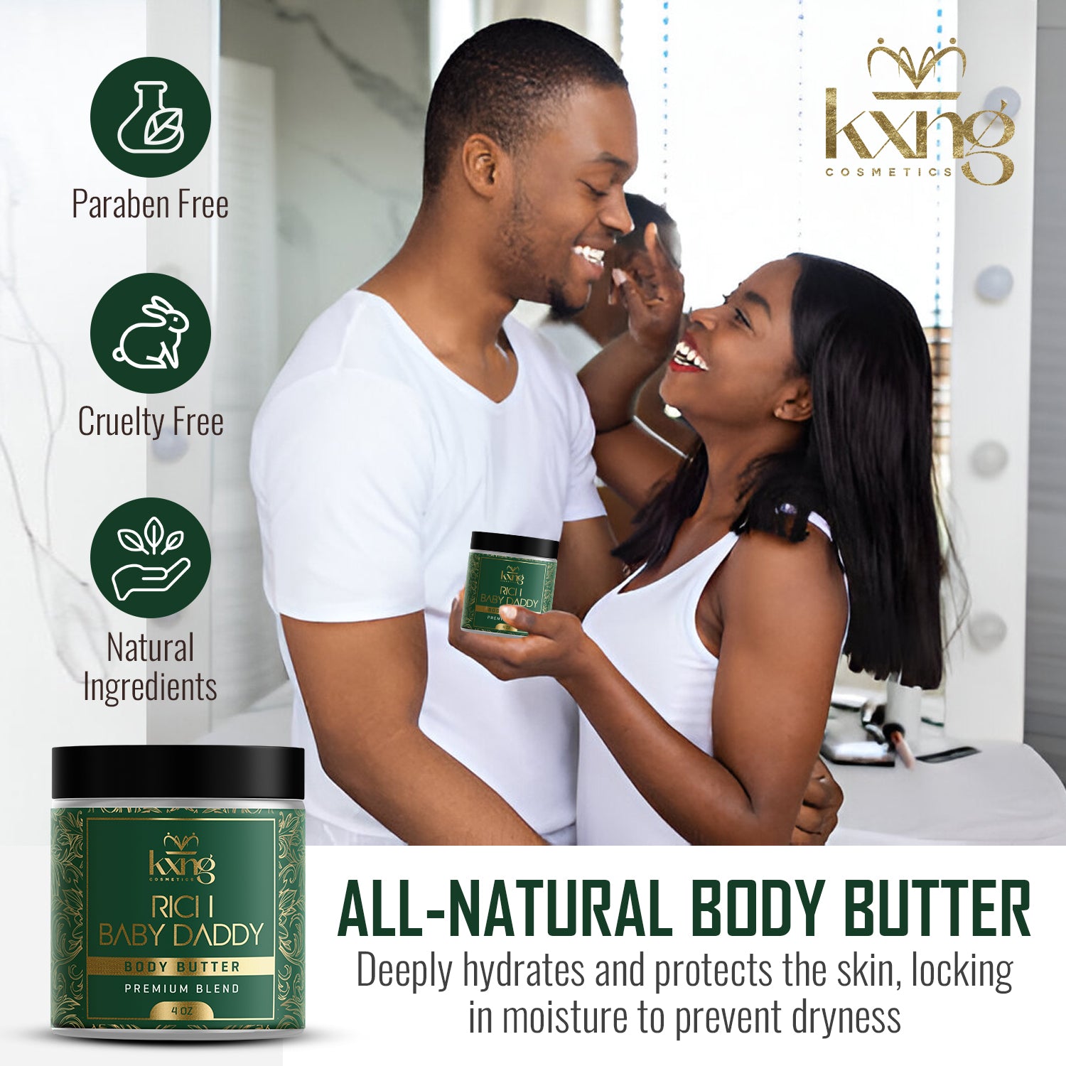 nikoさん専用 Peeling Cream & Rich Body Cream KXNG Cosmetics Body Butter - Organic Moisturizer for Men