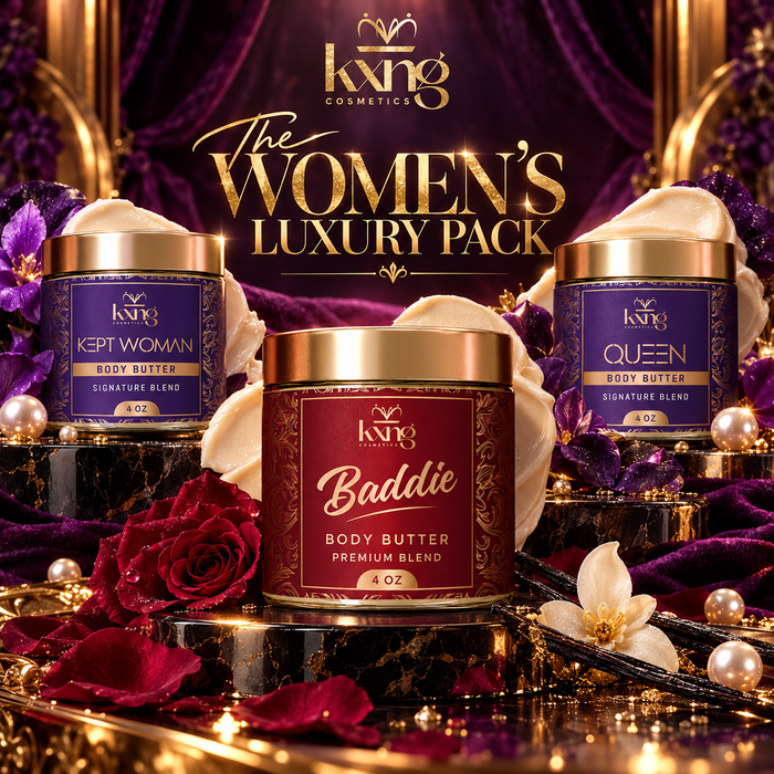 The Women's Luxury Pack -- Baddie, Kept Woman and Queen Body Butter Gift Set for Her