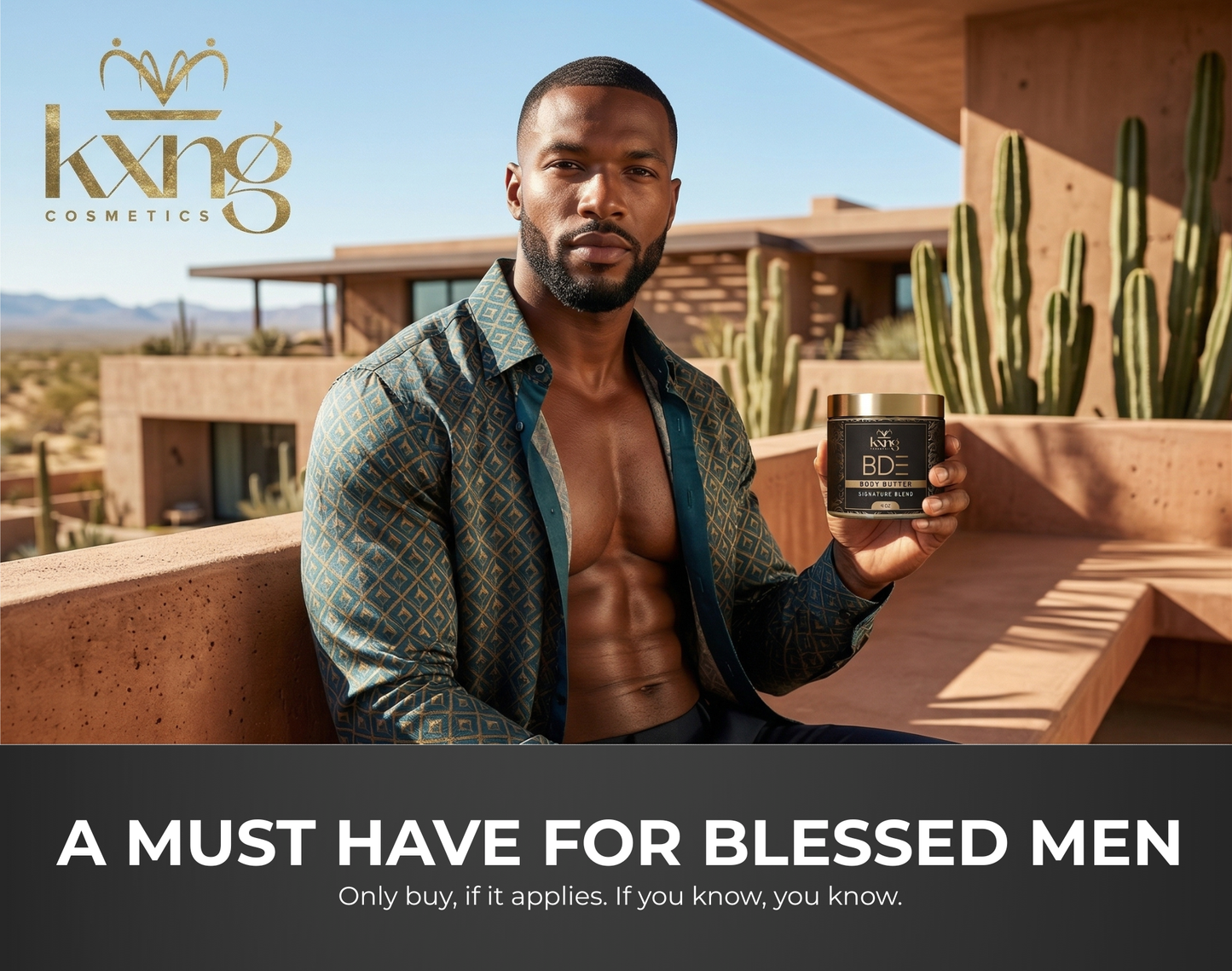 BDE Body Butter for Men | Citrus Fresh Luxury Shea Moisturizer