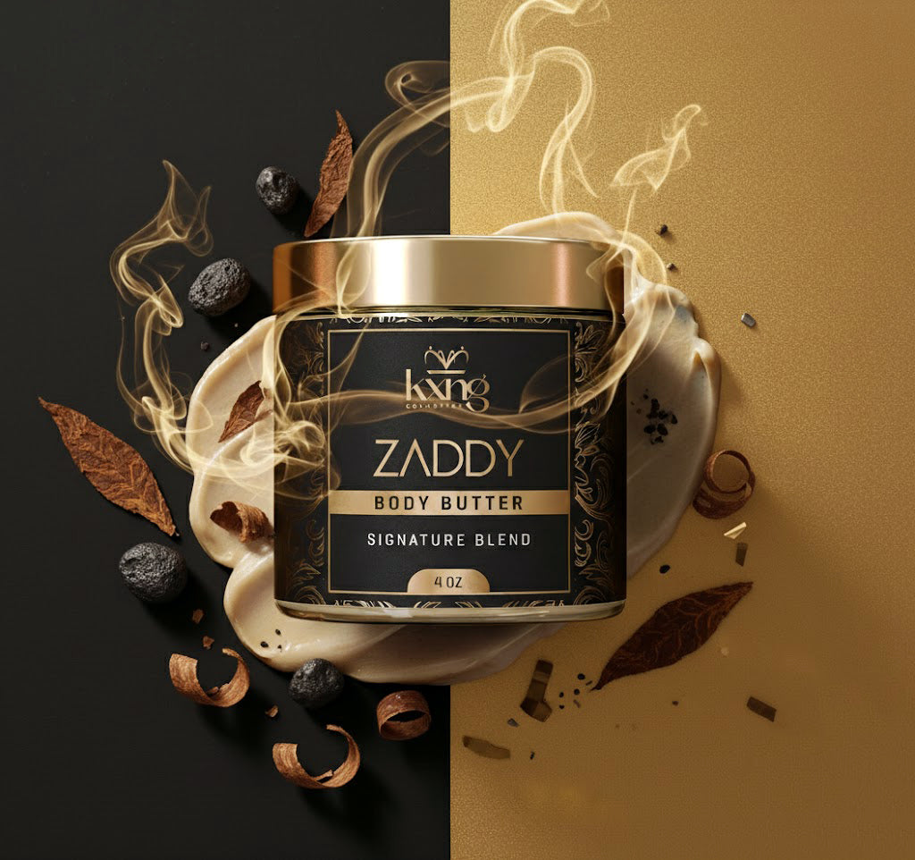 KXNG Cosmetics Body Butter - Organic Moisturizer for Men (Zaddy)