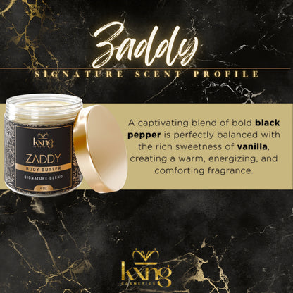 KXNG Cosmetics Body Butter - Organic Moisturizer for Men (Zaddy)