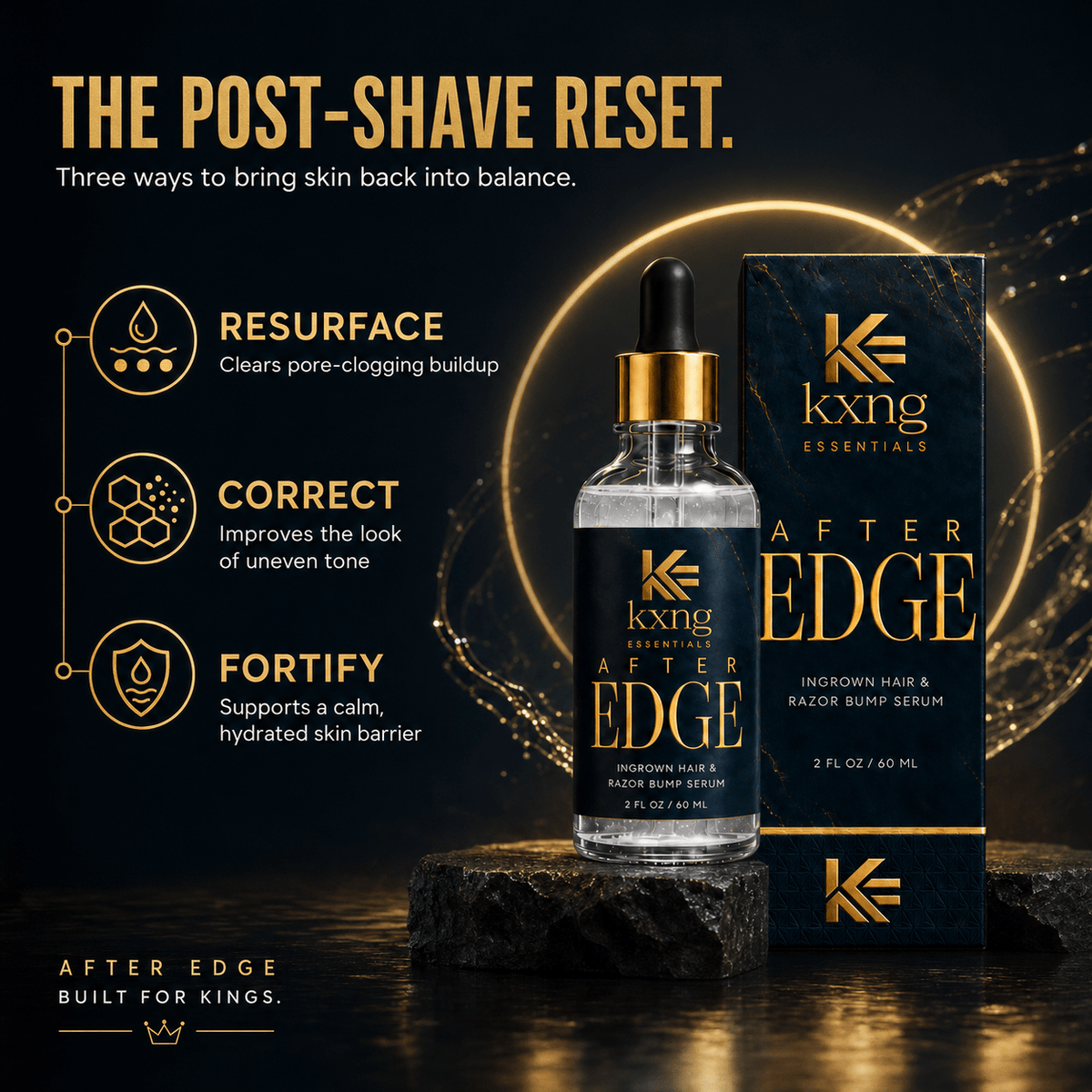 After Edge — Ingrown Hair and Razor Bump Serum That Actually Works - KXNG Cosmetics